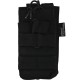 Single Duo Mag Pouch (BK), Manufactured by Kombat UK, the Single Duo Mag is a double-layered, single rifle magazine pouch